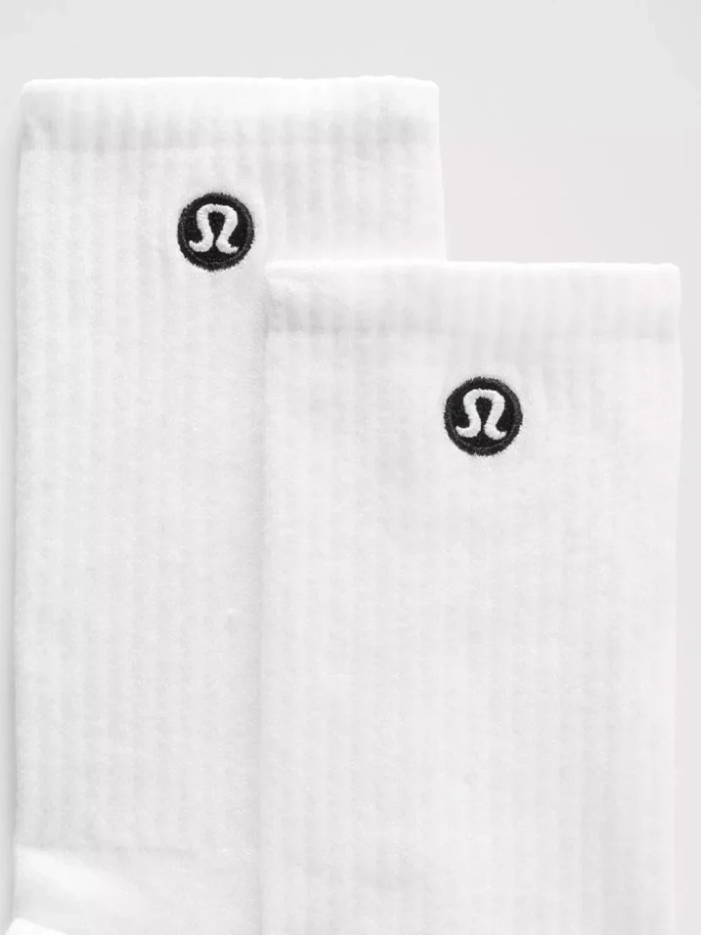 Lululemon Daily Essentials Socks 3 Pack Sz Medium White